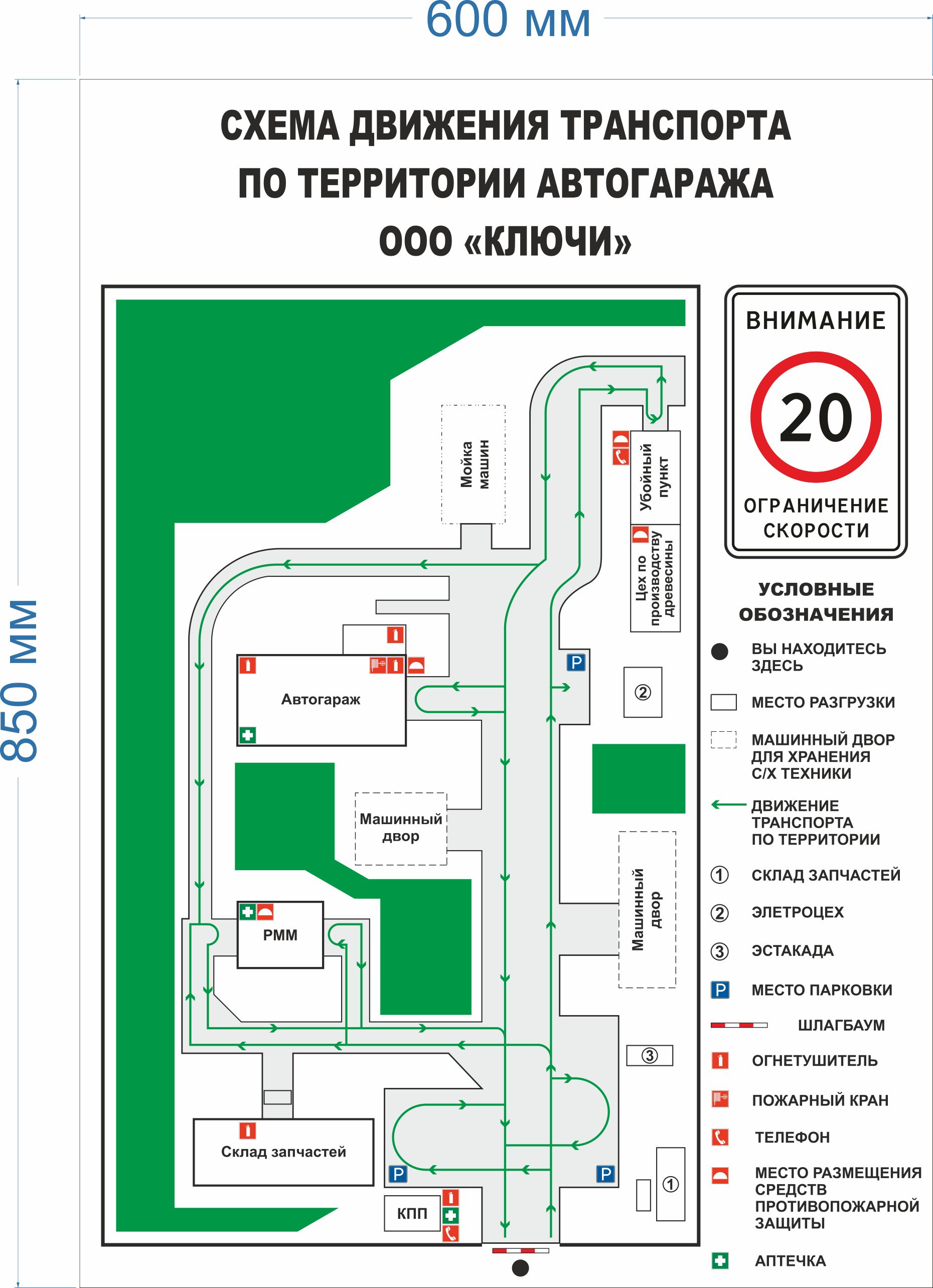 Схема организации движения транспорта