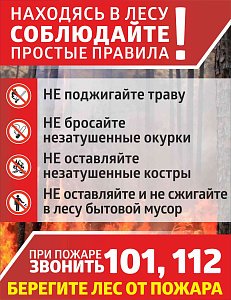 Табличка Берегите лес от пожара